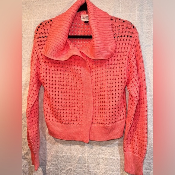 Universal Thread Coral Open-Knit Cardigan - Picture 3 of 5